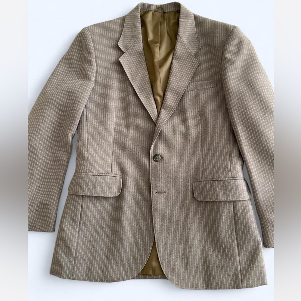 Levi's Brown Pinstripe Blazer